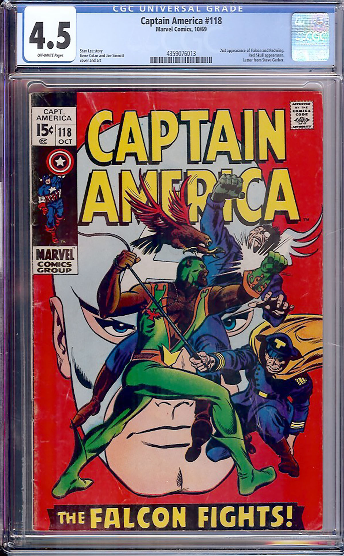 Captain America #118 CGC 4.5 ow