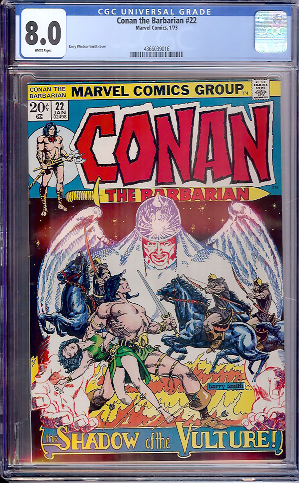 Conan The Barbarian #22 CGC 8.0 w