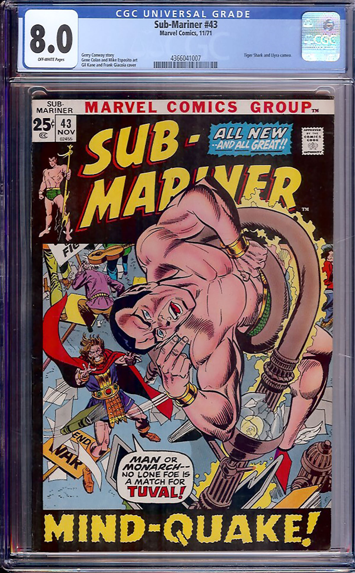 Sub-Mariner #43 CGC 8.0 ow