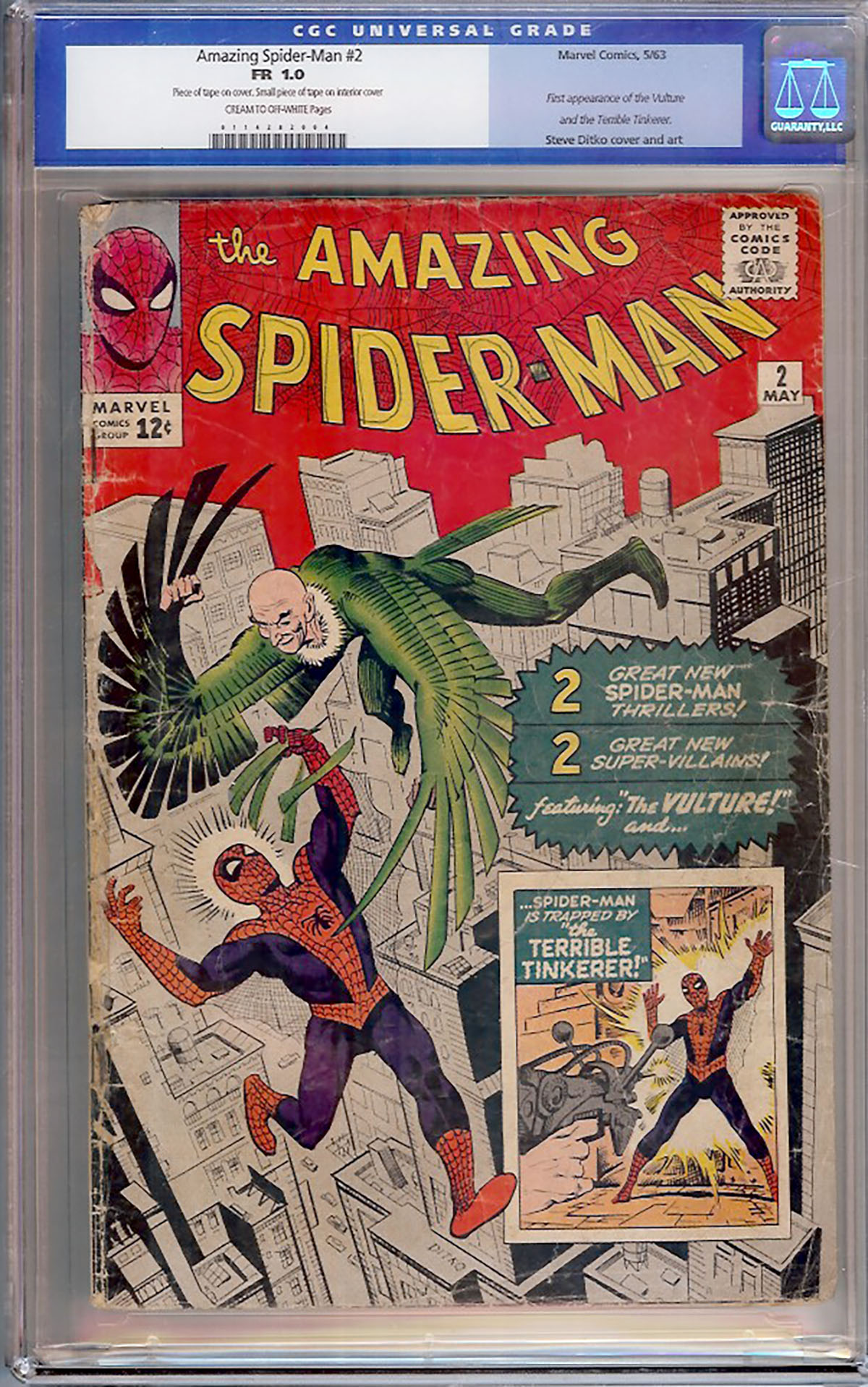 Amazing Spider-Man #2 CGC 1.0 cr/ow