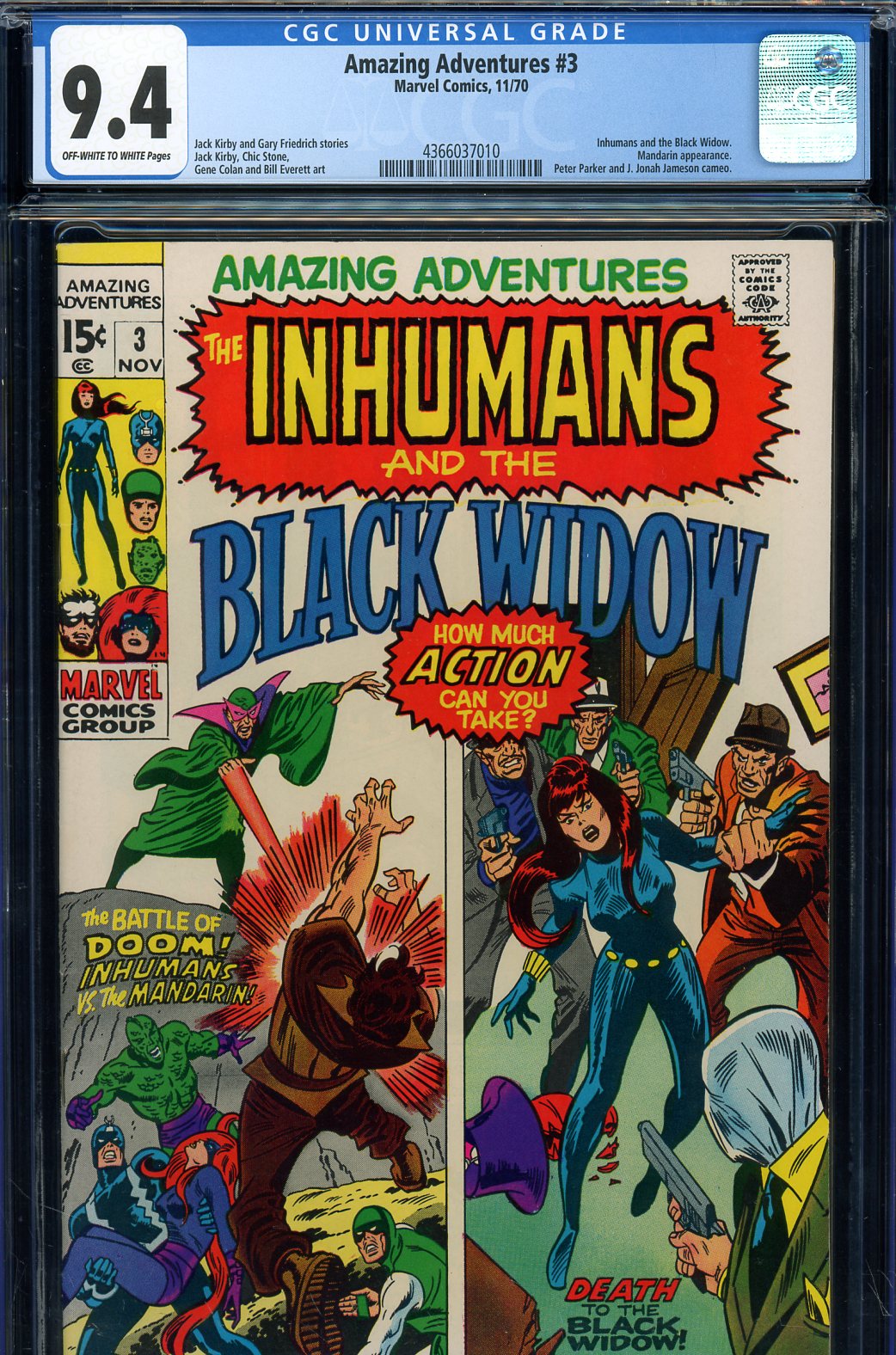 Amazing Adventures #3 CGC 9.4 ow/w