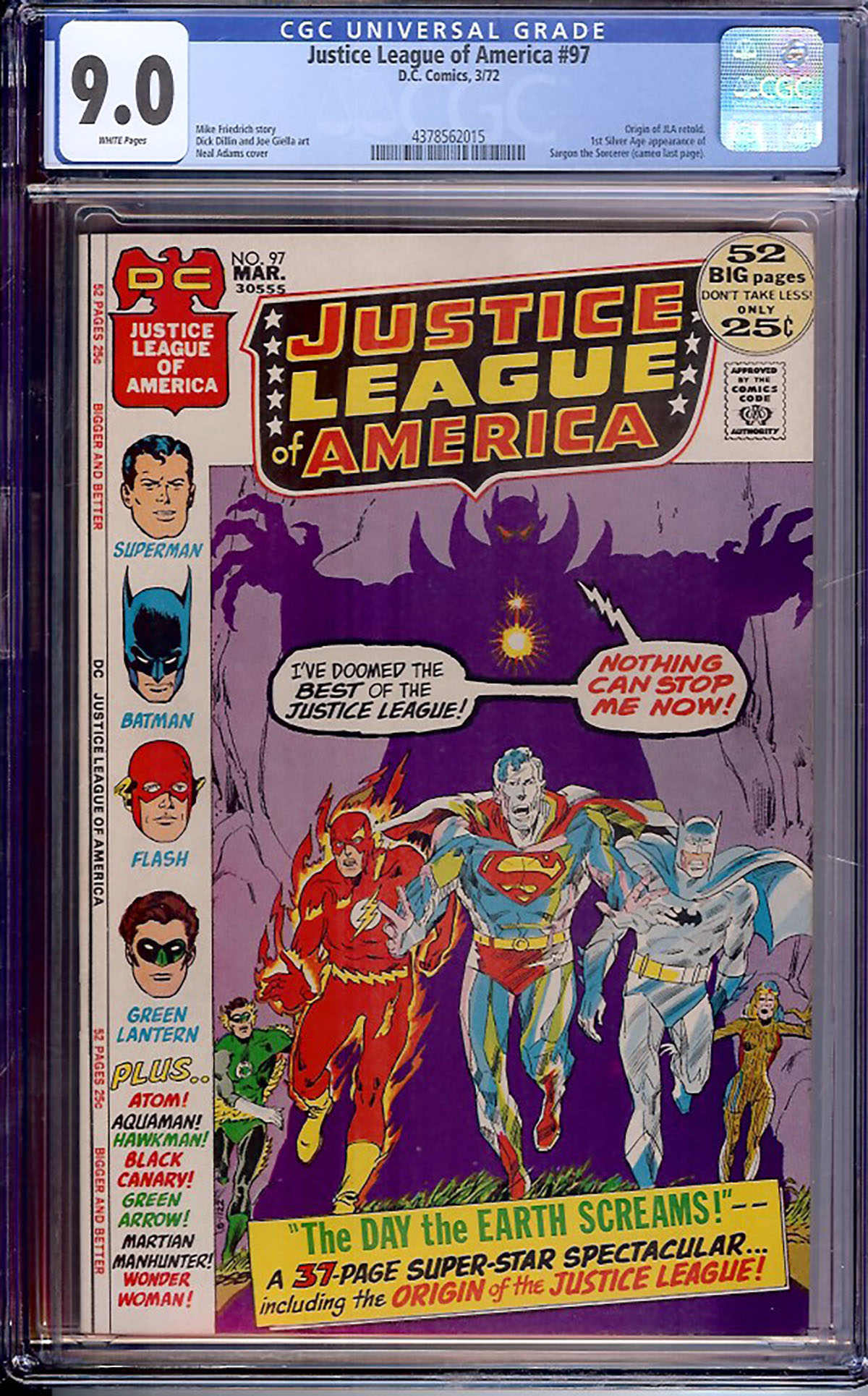 Justice League of America #97 CGC 9.0 w