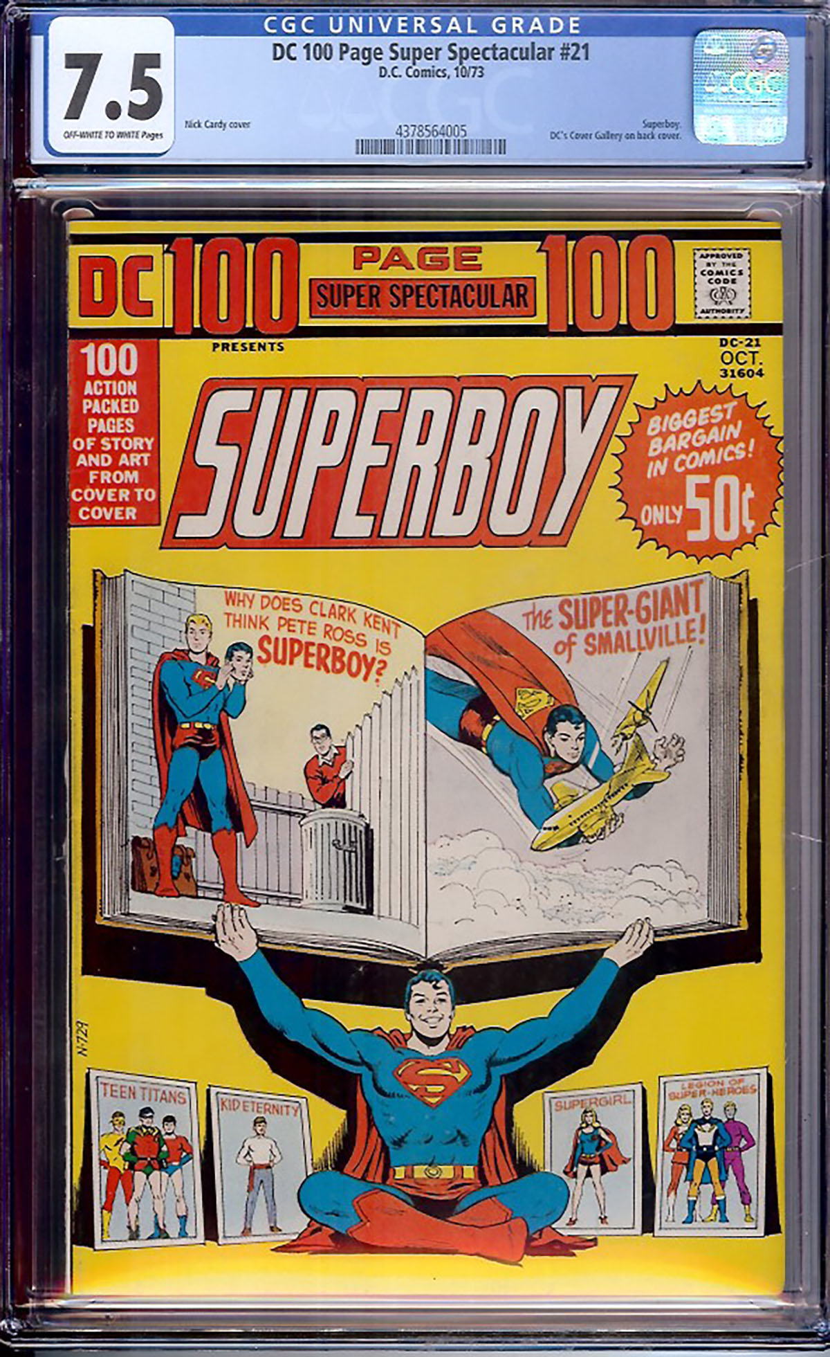 DC 100 Page Super Spectacular #21 CGC 7.5 ow/w