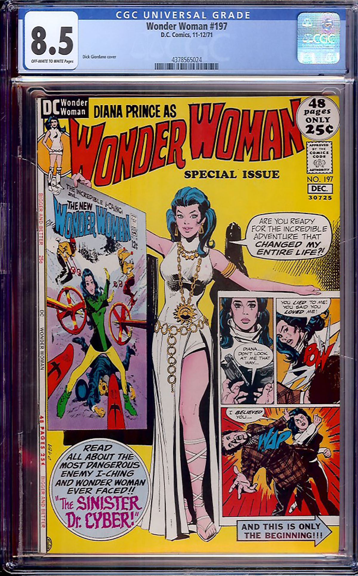 Wonder Woman #197 CGC 8.5 ow/w