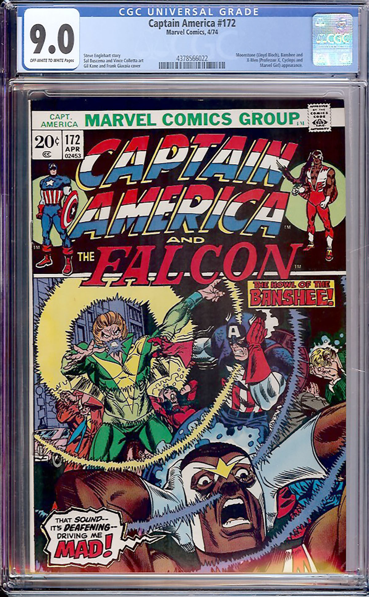 Captain America #172 CGC 9.0 ow/w