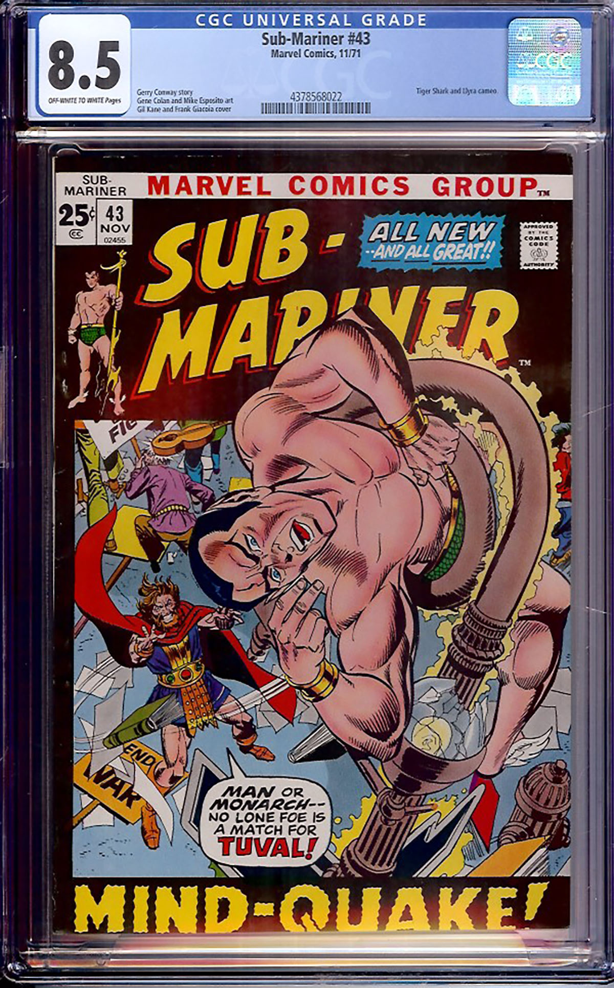 Sub-Mariner #43 CGC 8.5 ow/w