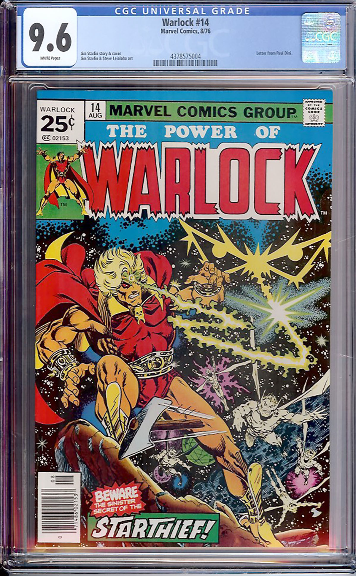 Warlock #14 CGC 9.6 w