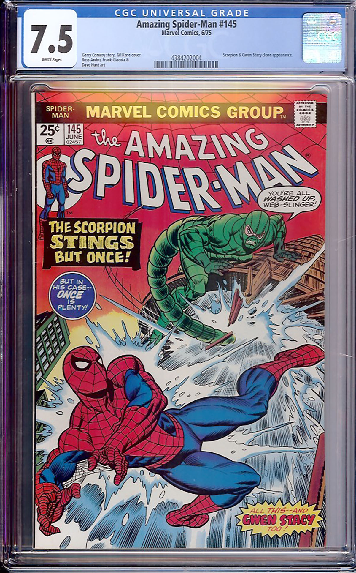 Amazing Spider-Man #145 CGC 7.5 w