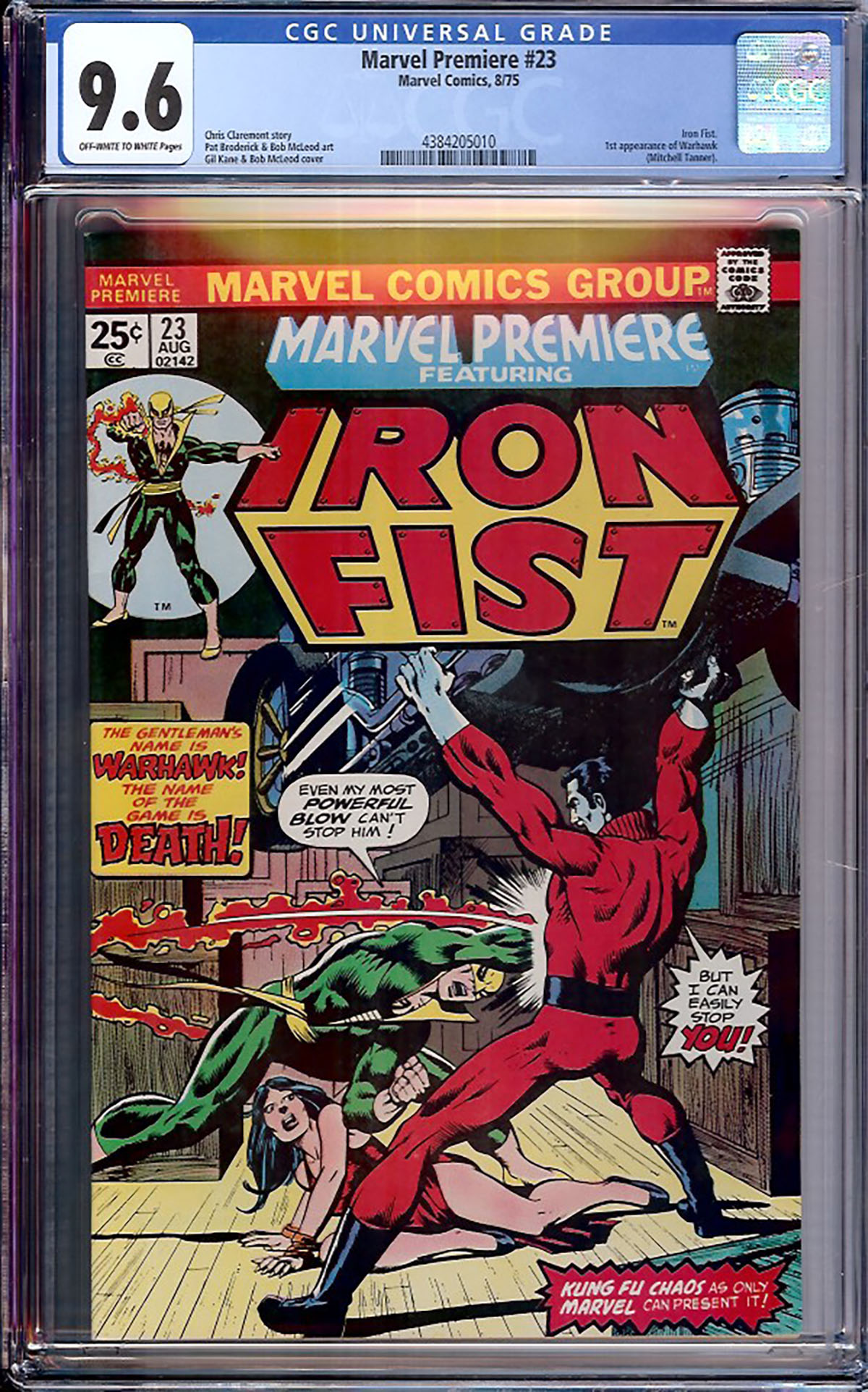 Marvel Premiere #23 CGC 9.6 ow/w