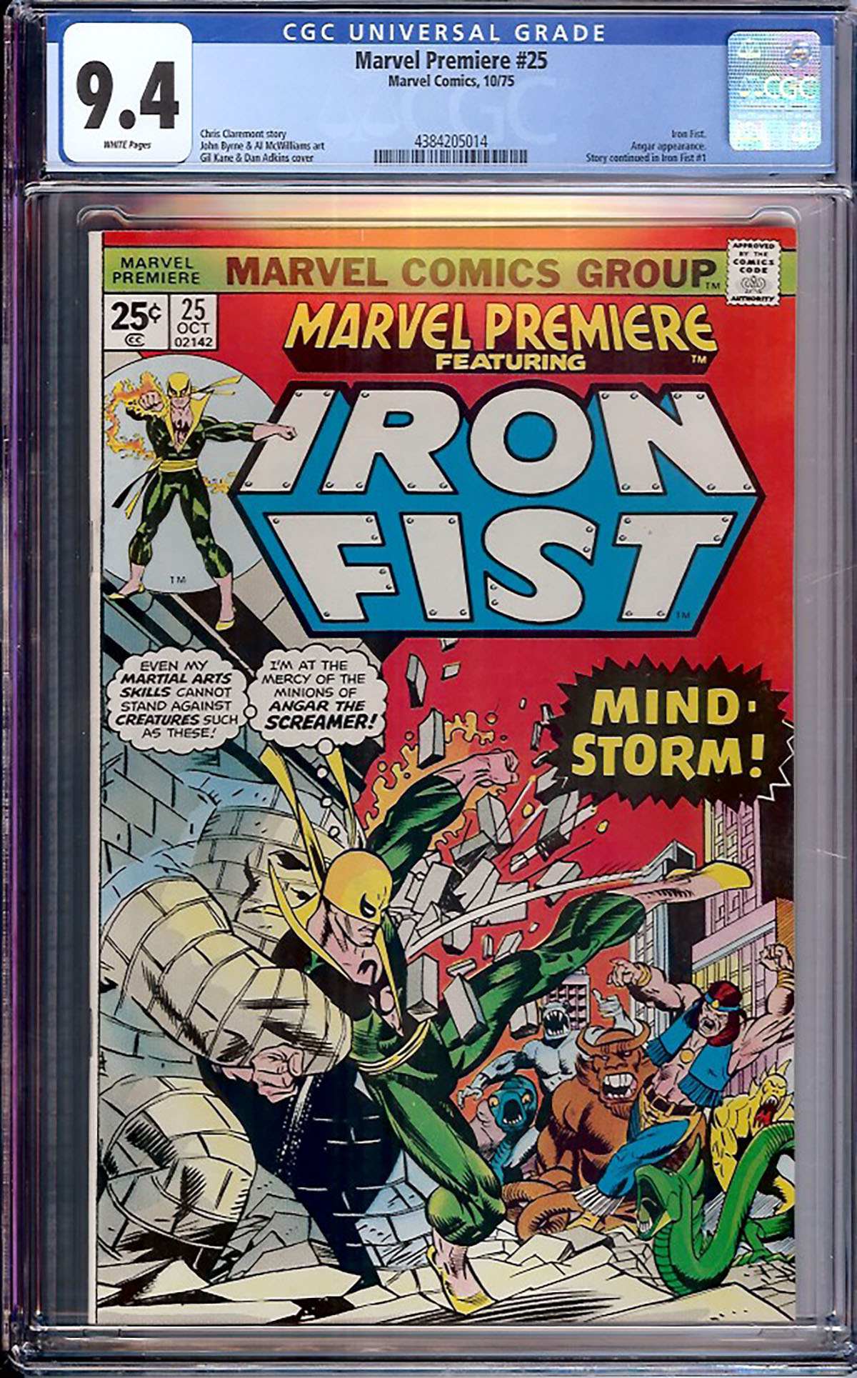 Marvel Premiere #25 CGC 9.4 w