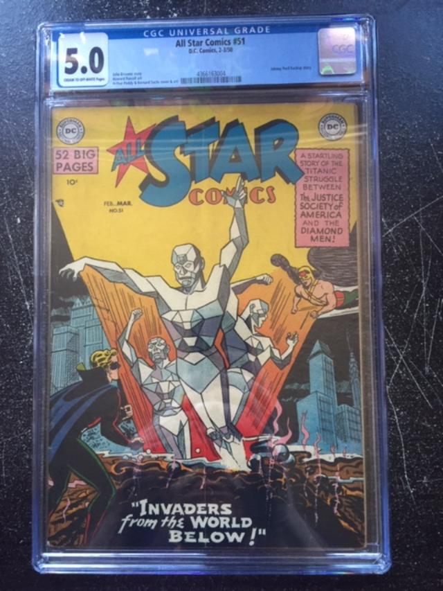 All Star Comics #51 CGC 5.0 cr/ow