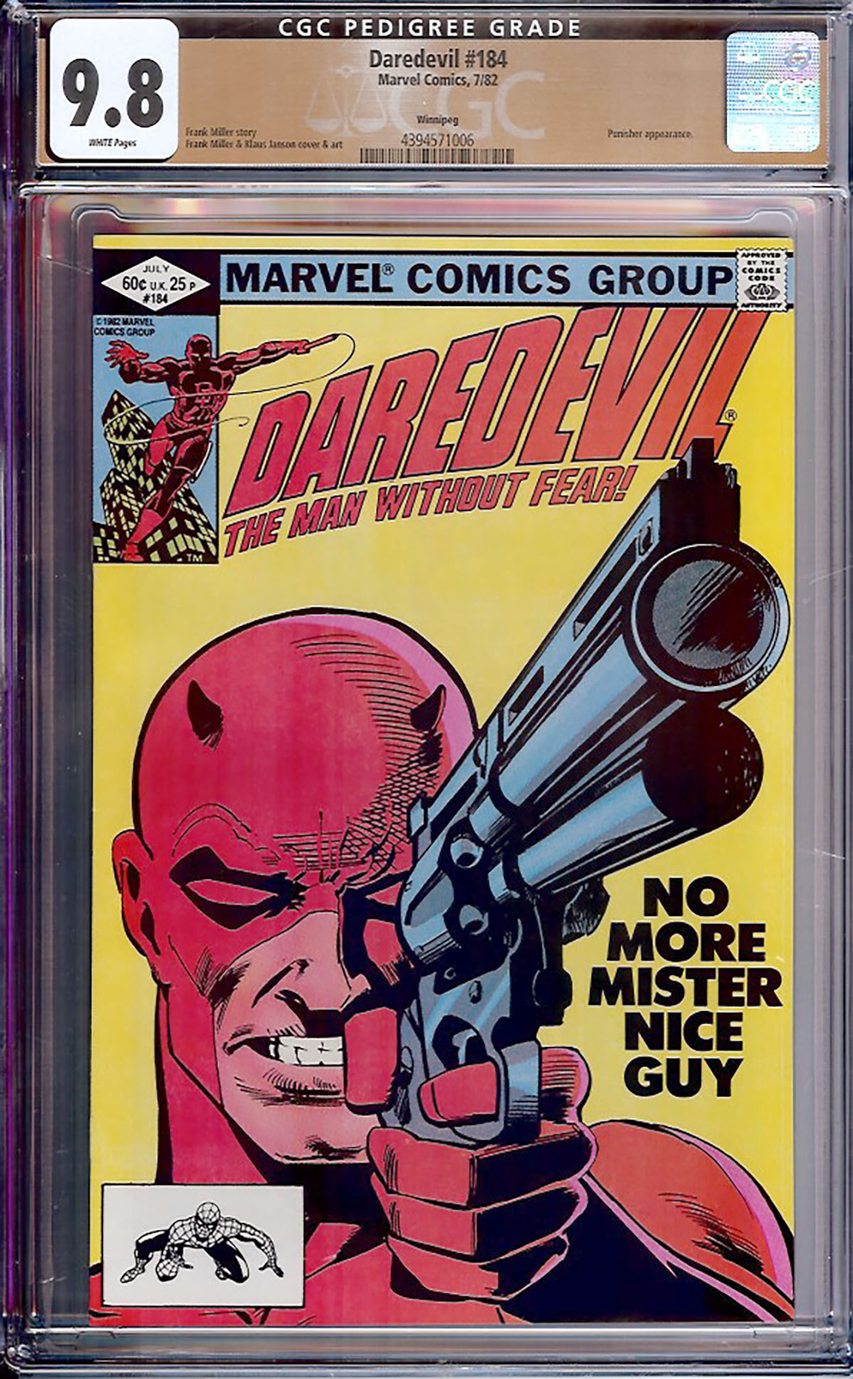 Daredevil #184 CGC 9.8 w Winnipeg