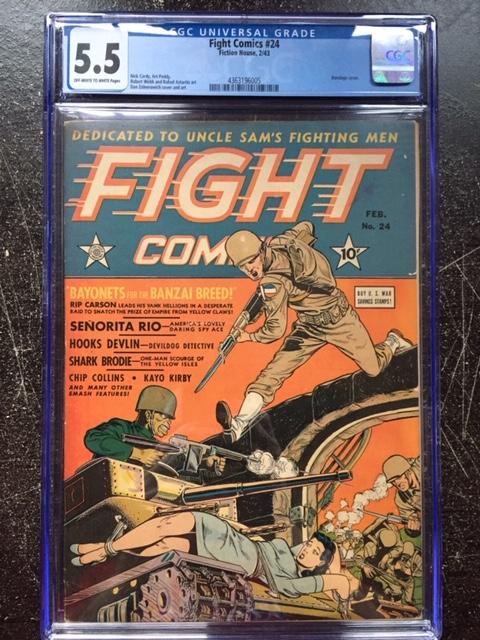 Fight Comics #24 CGC 5.5 ow/w