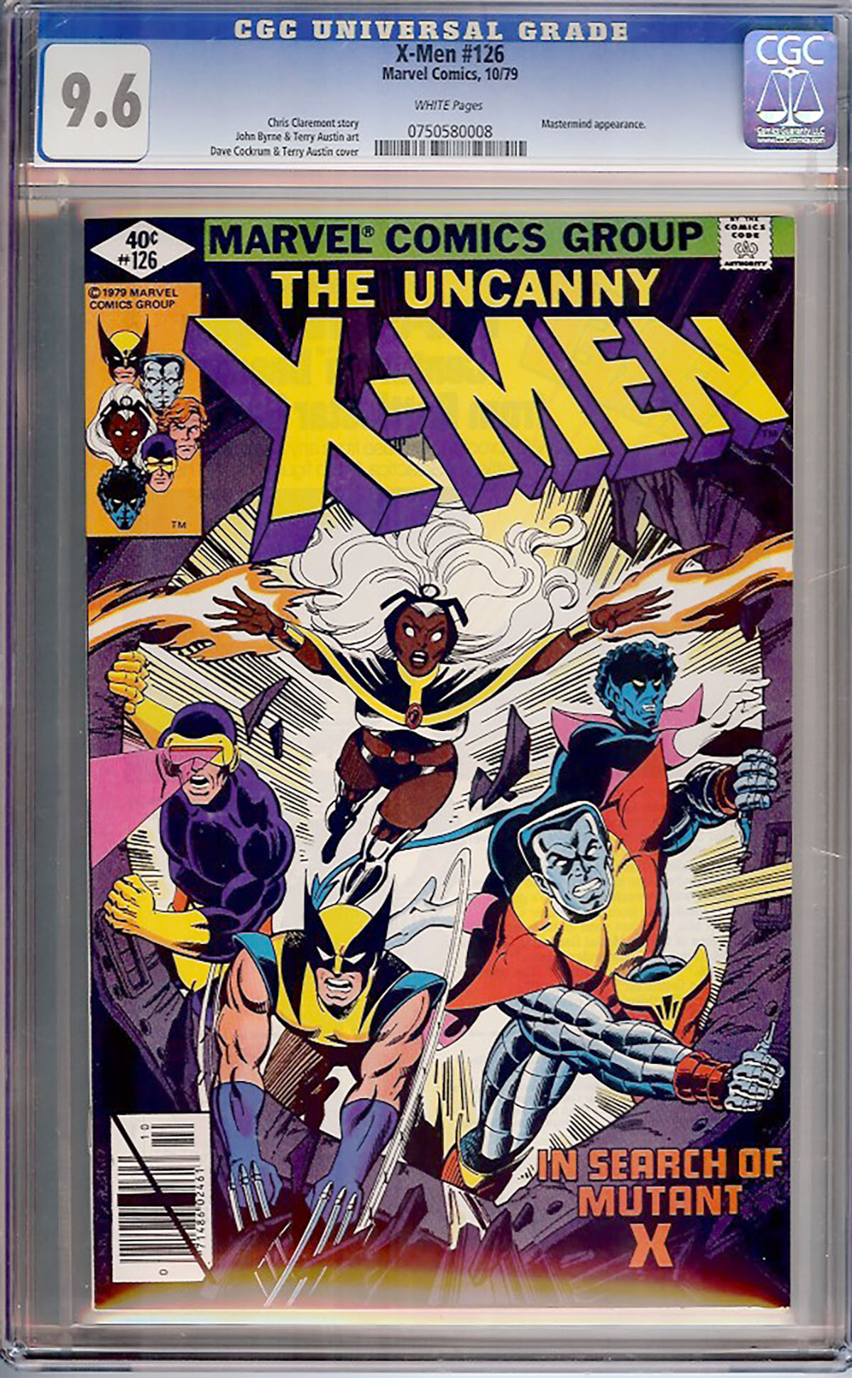 X-Men #126 CGC 9.6 w