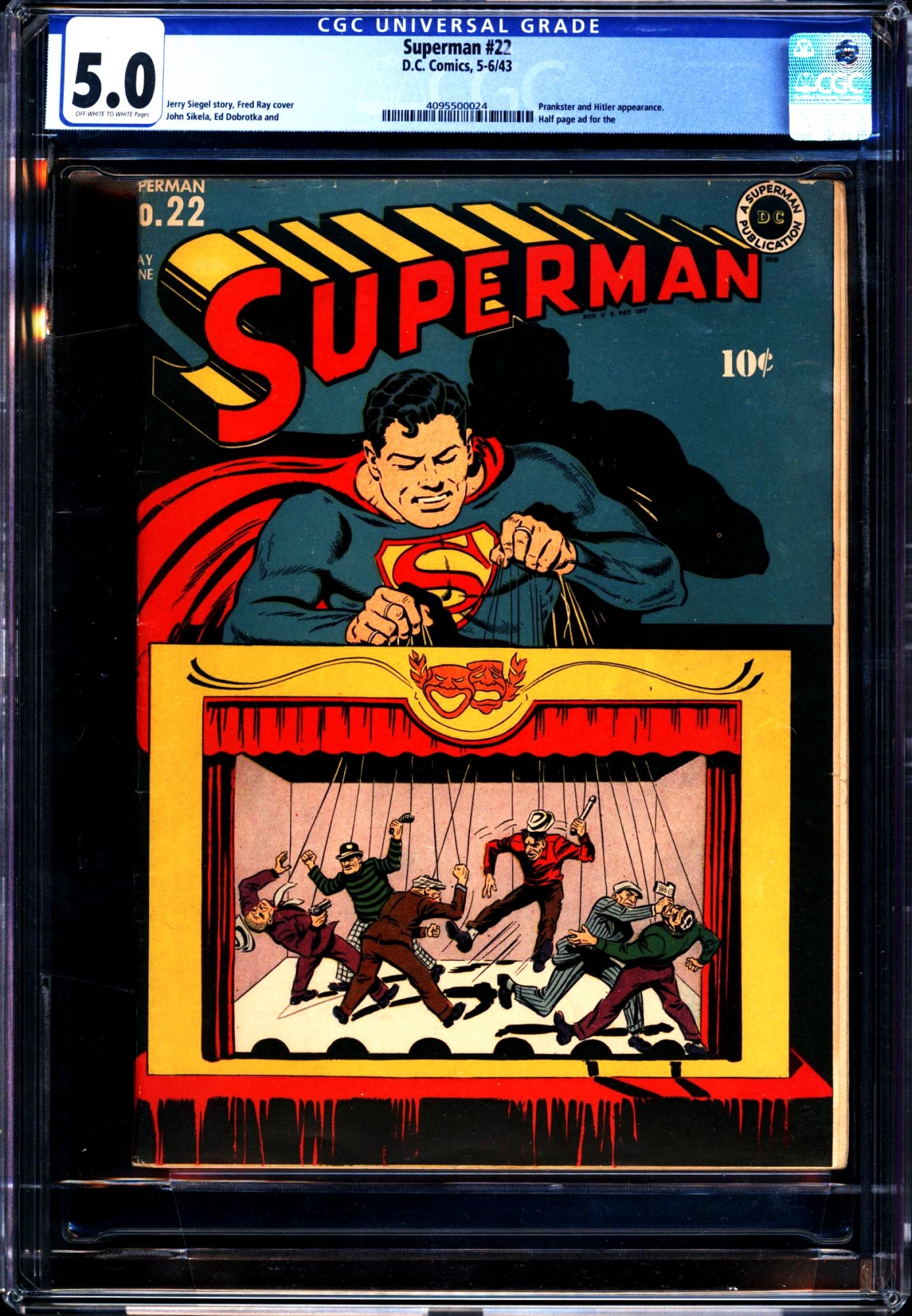 Superman #22 CGC 5.0 ow/w