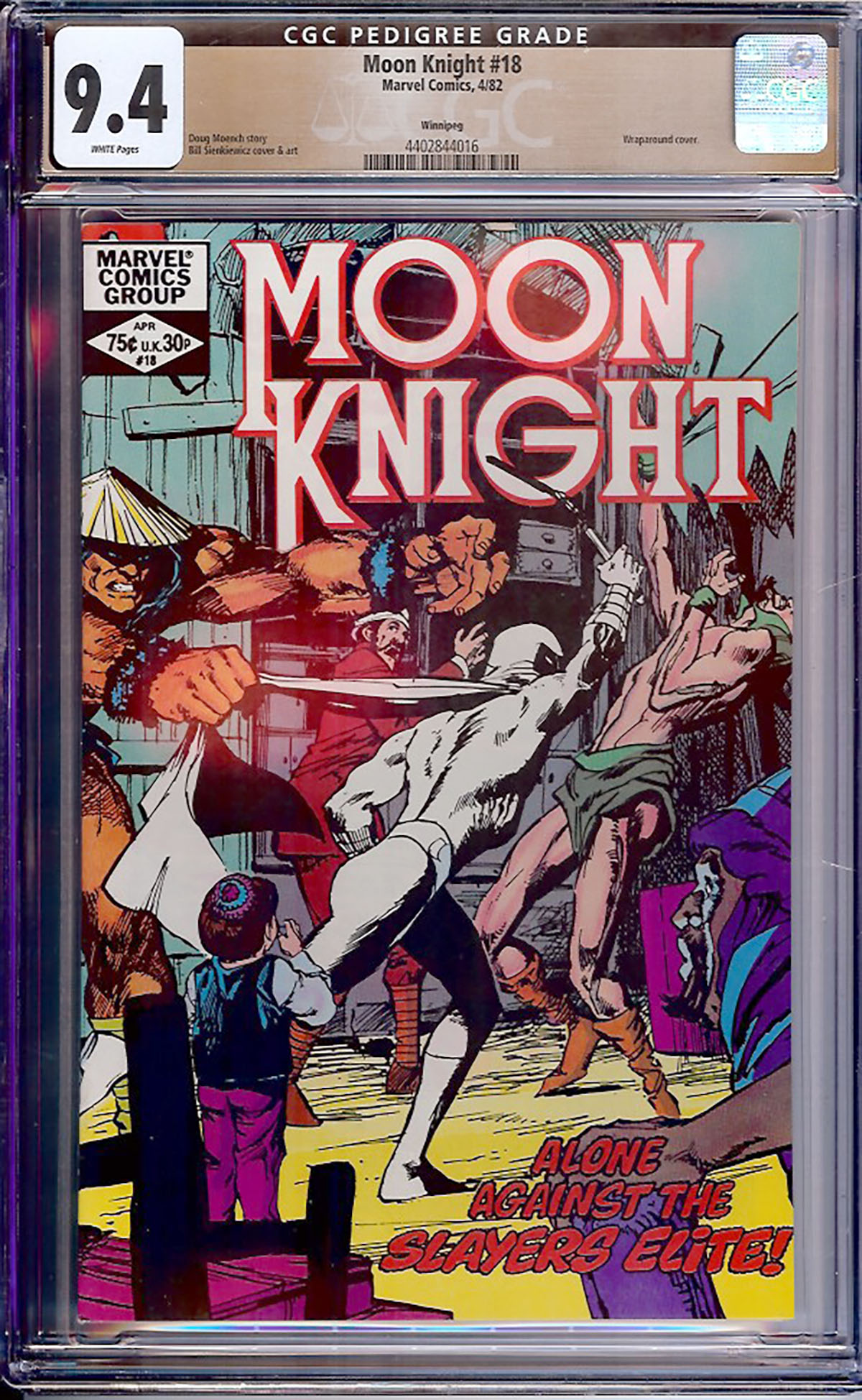 Moon Knight #18 CGC 9.4 w Winnipeg