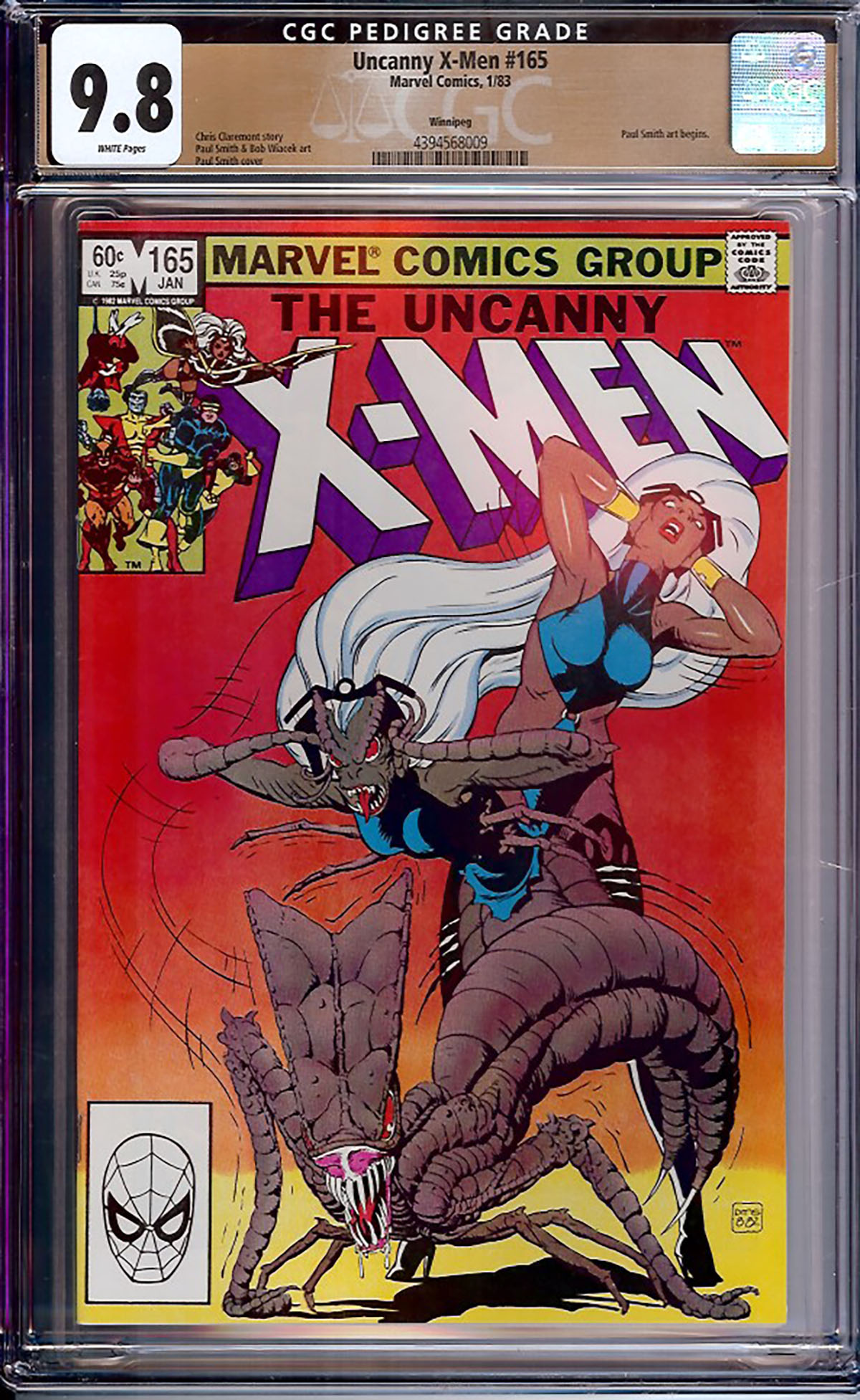Uncanny X-Men #165 CGC 9.8 w Winnipeg