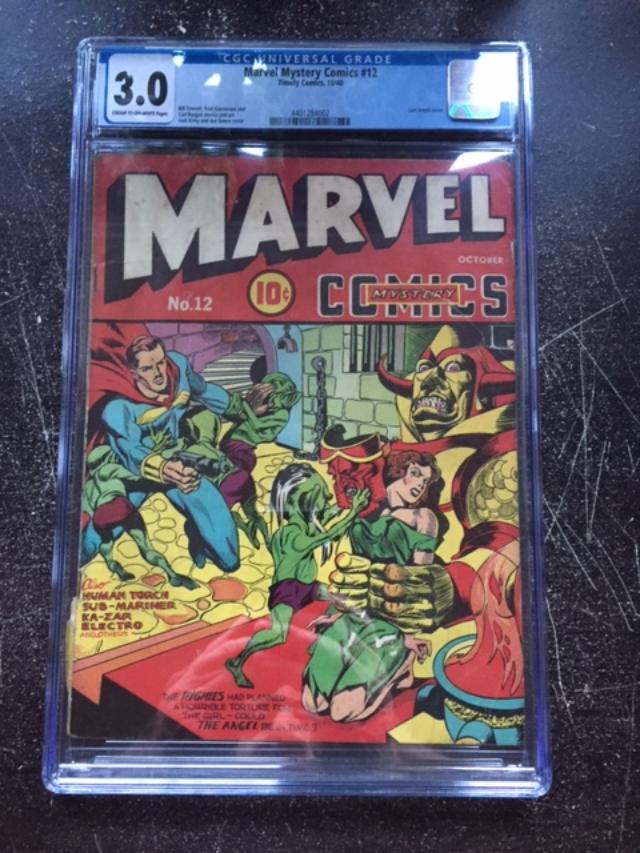 Marvel Mystery Comics #12 CGC 3.0 cr/ow