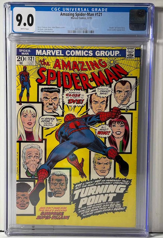 Amazing Spider-Man #121 CGC 9.0 w