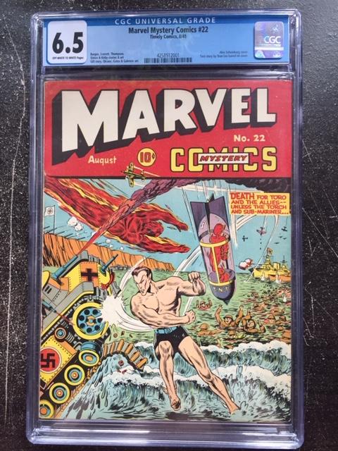 Marvel Mystery Comics #22 CGC 6.5 ow/w