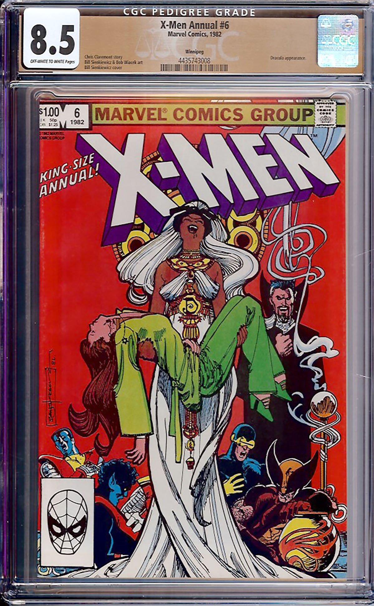 X-Men Annual #6 CGC 8.5 ow/w Winnipeg