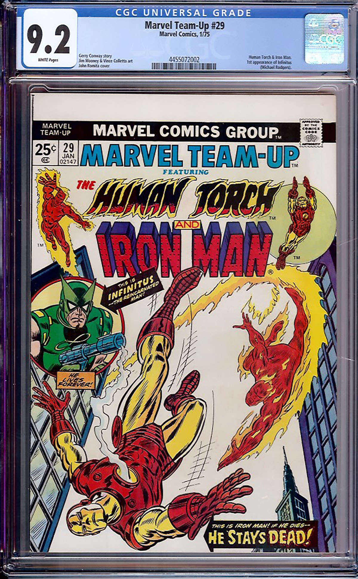 Marvel Team-Up #29 CGC 9.2 w