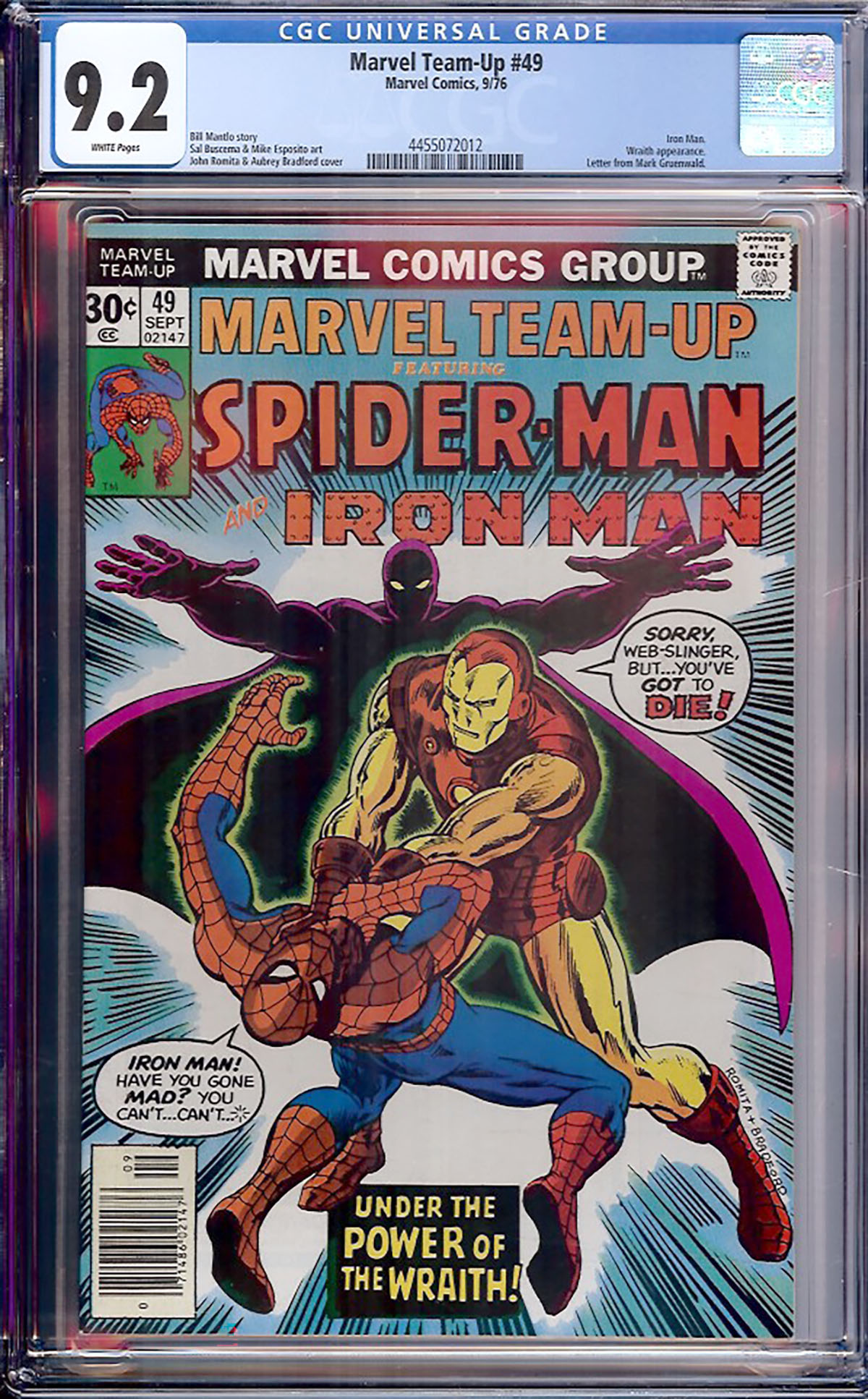 Marvel Team-Up #49 CGC 9.2 w