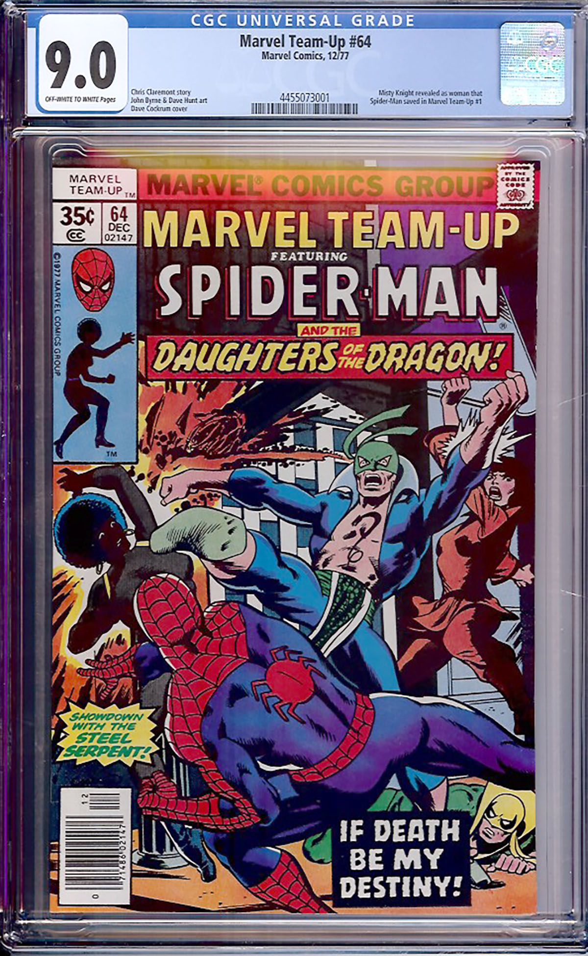 Marvel Team-Up #64 CGC 9.0 ow/w