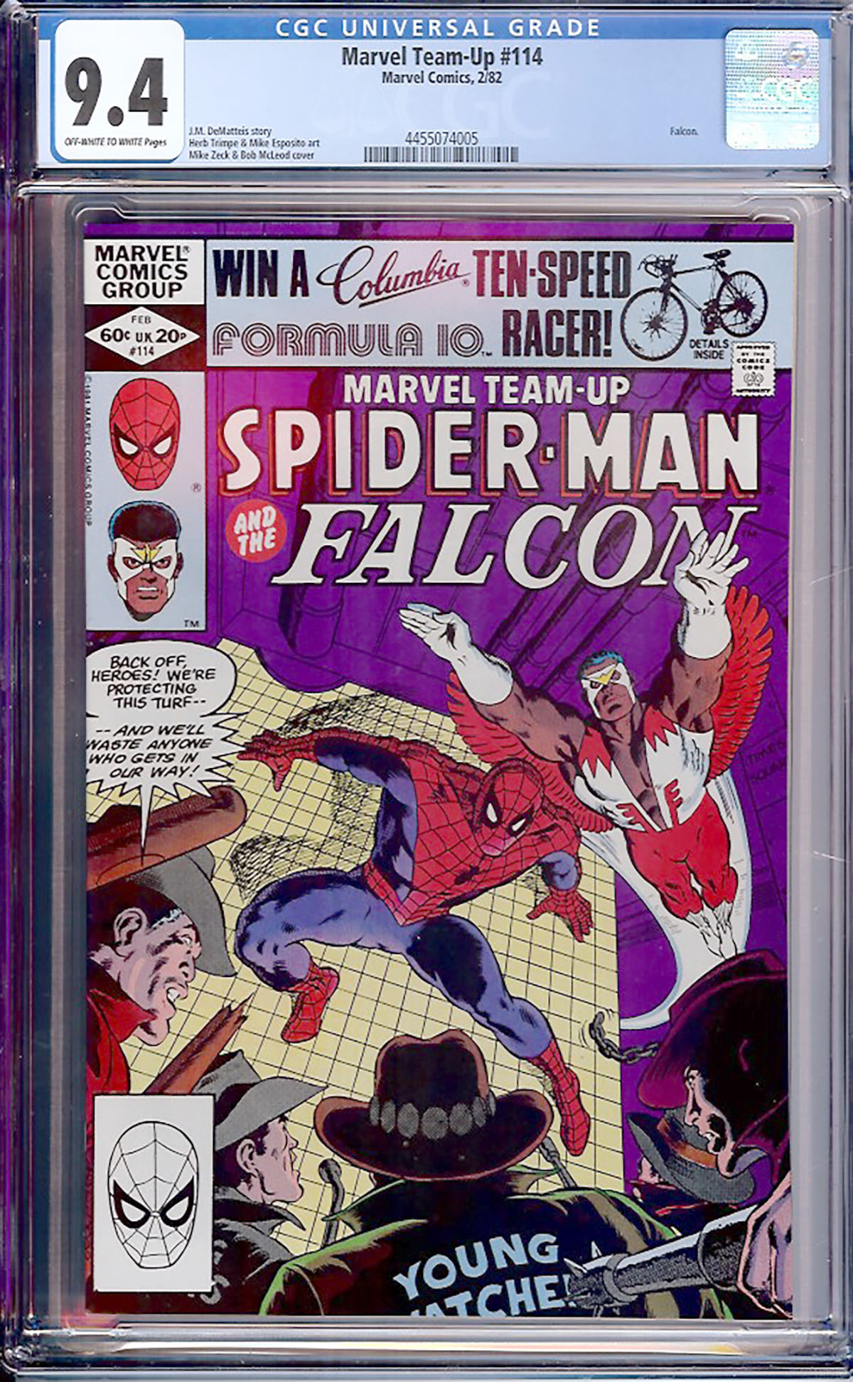Marvel Team-Up #114 CGC 9.4 ow/w