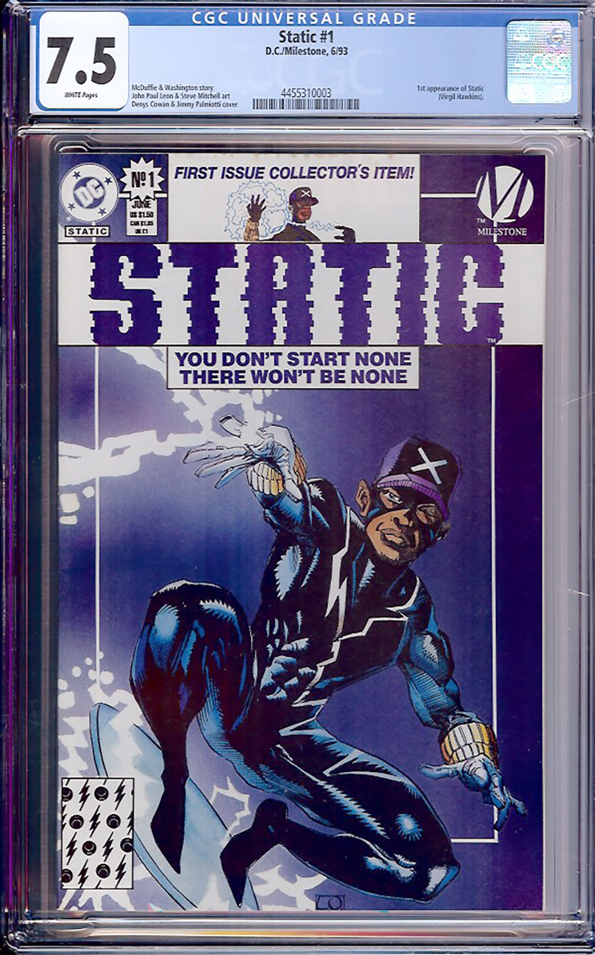 Static #1 CGC 7.5 w