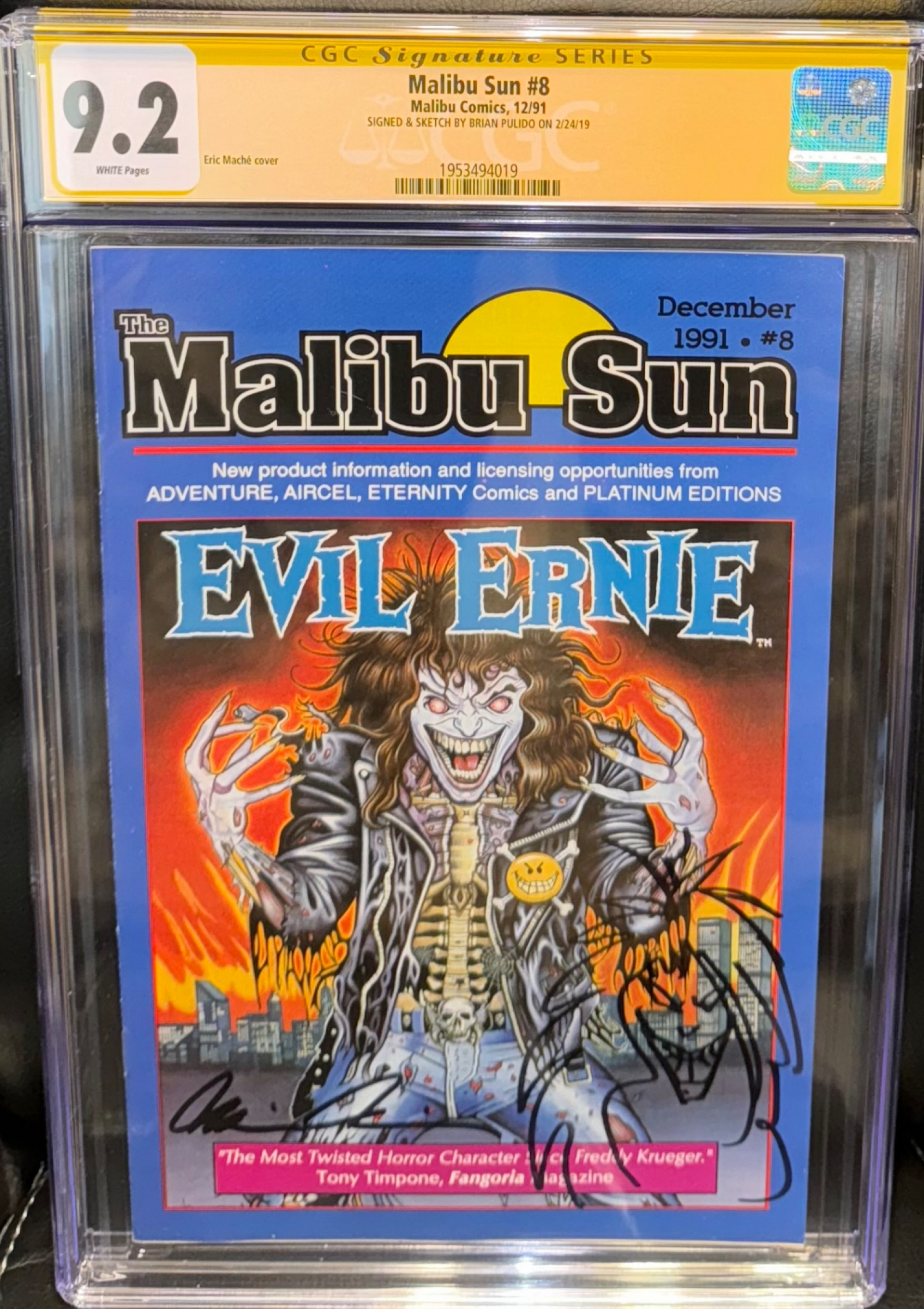Malibu Sun #8 CGC 9.2 w CGC Signature SERIES