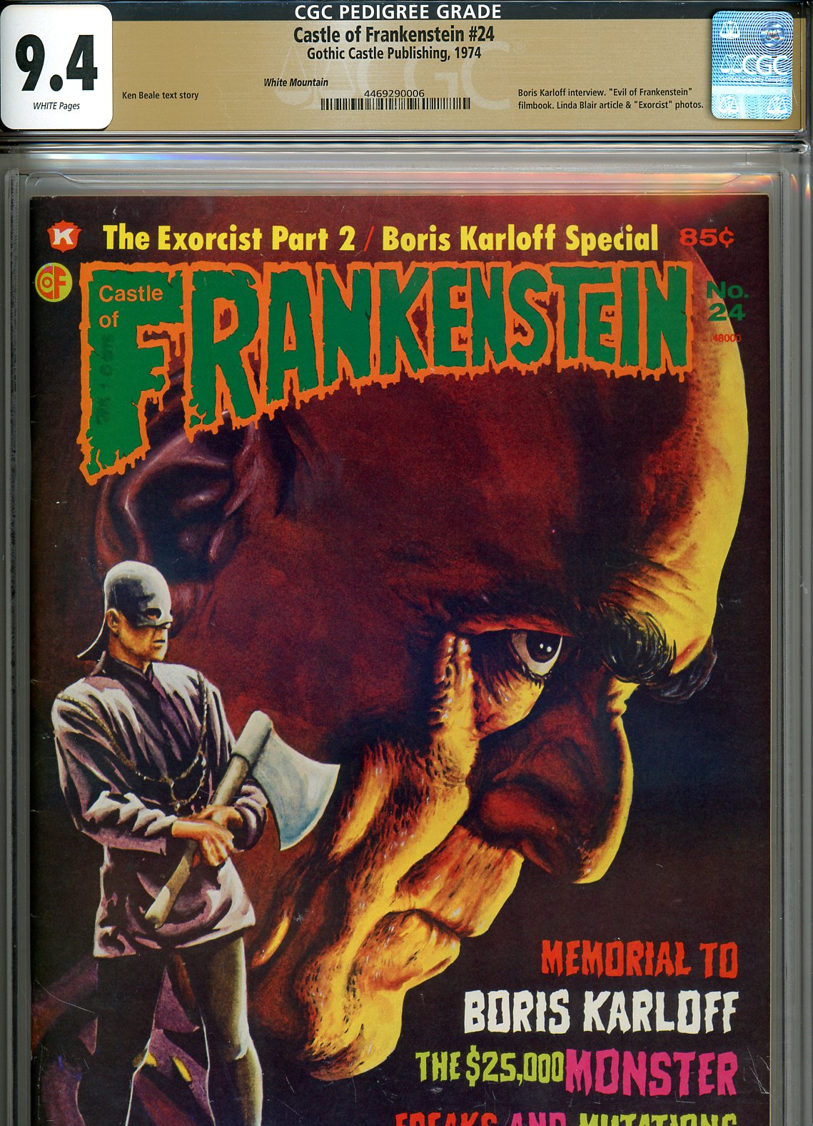 Castle of Frankenstein #24 CGC 9.4 w White Mountain