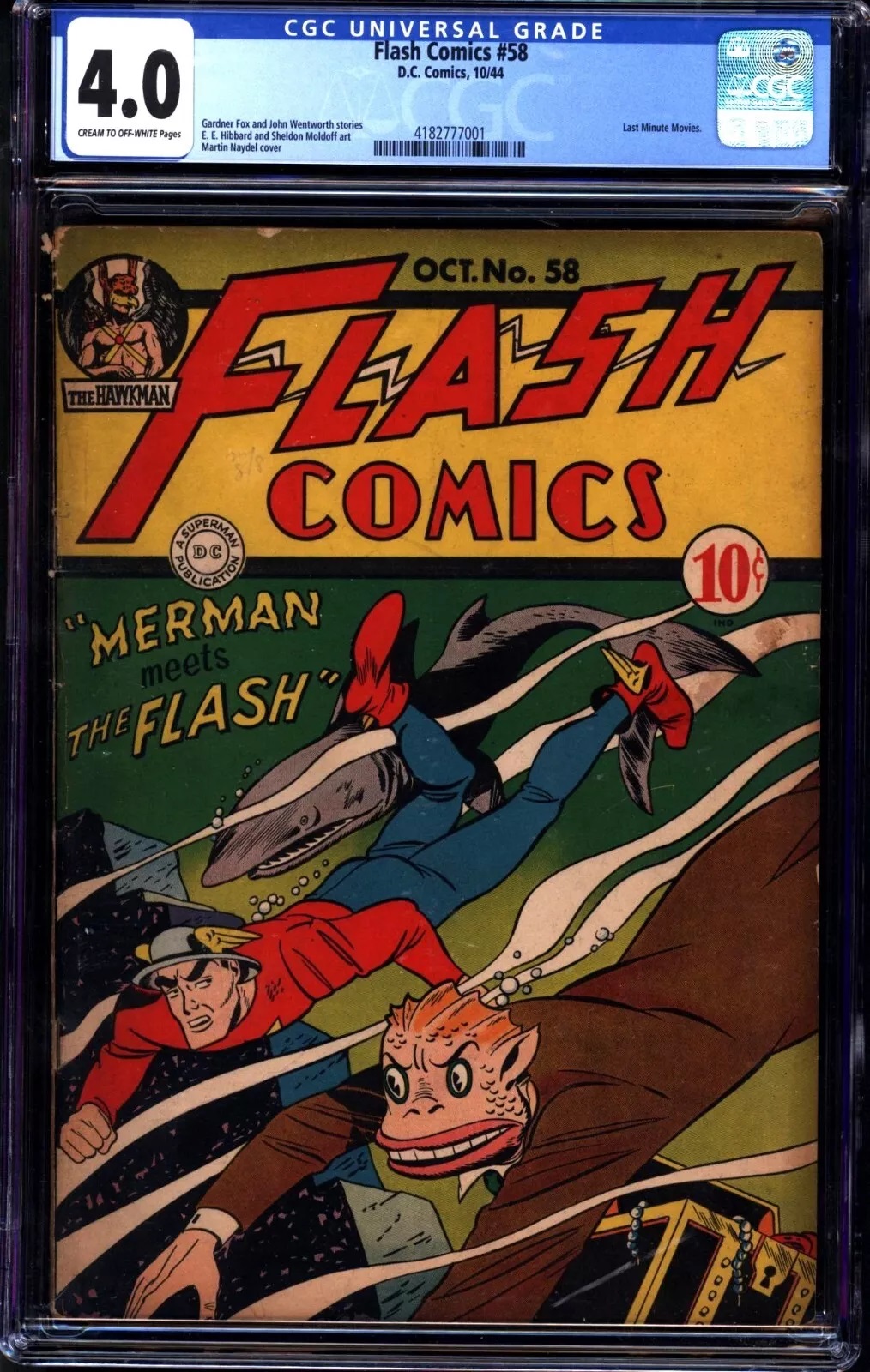 Flash Comics #58 CGC 4.0 cr/ow