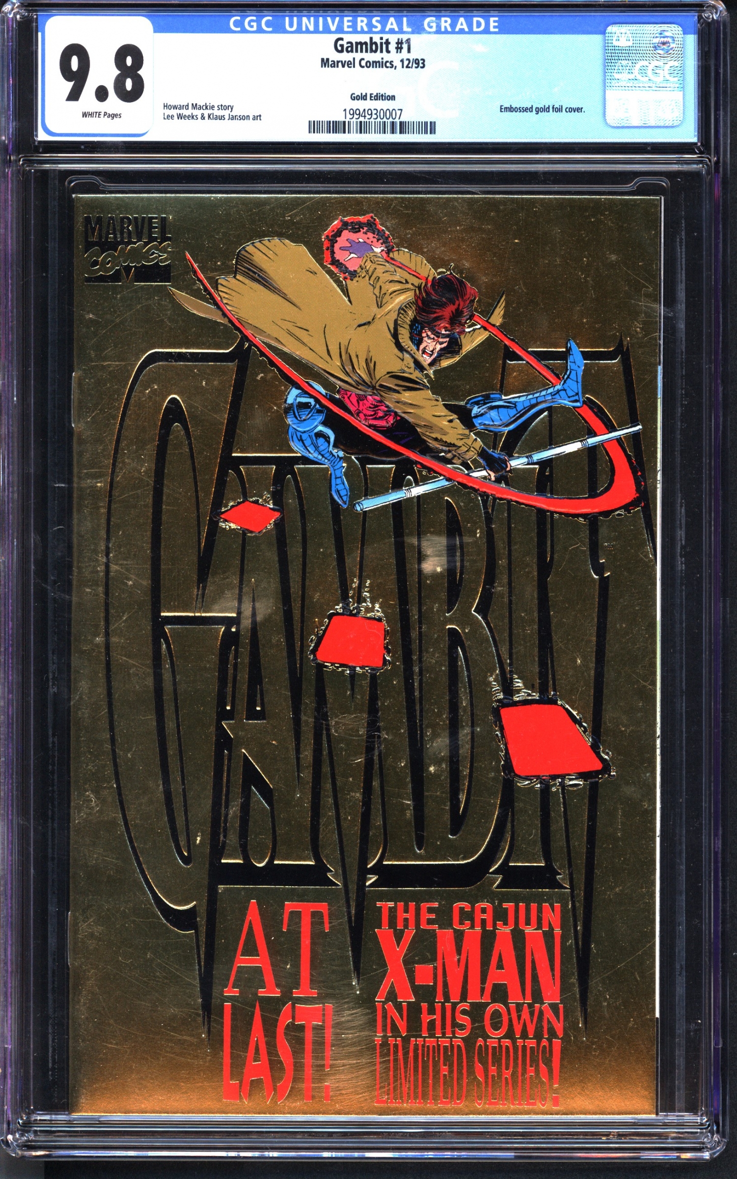 Gambit #1 CGC 9.8 w