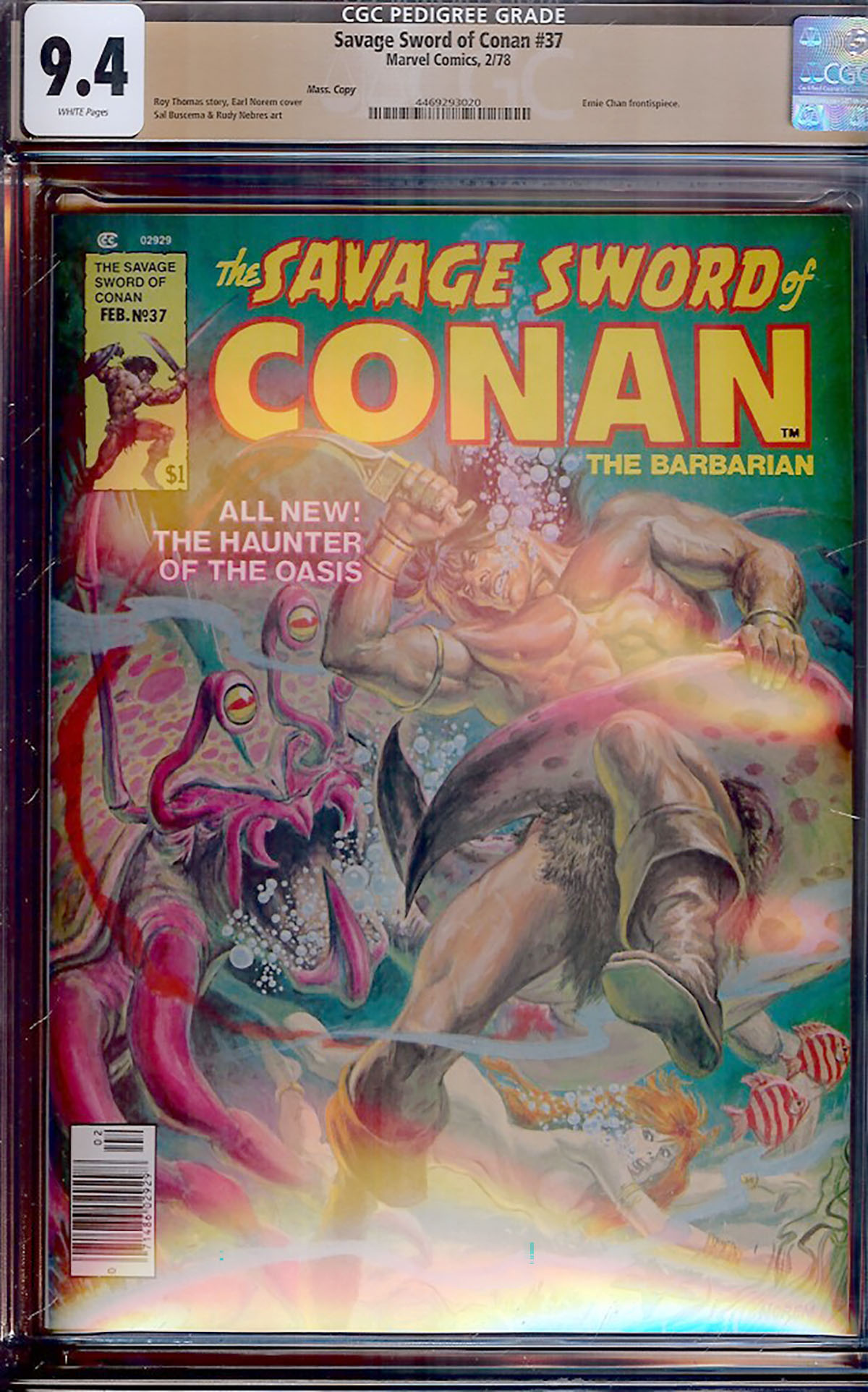 Savage Sword of Conan #37 CGC 9.4 w Mass. Copy
