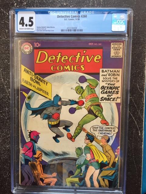 Detective Comics #260 CGC 4.5 cr/ow