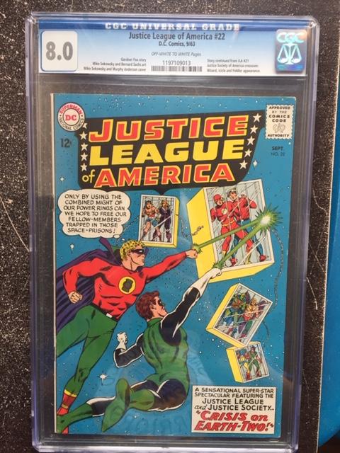 Justice League of America #22 CGC 8.0 ow/w