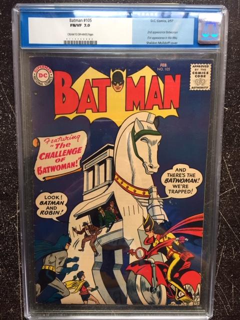 Batman #105 CGC 7.0 cr/ow