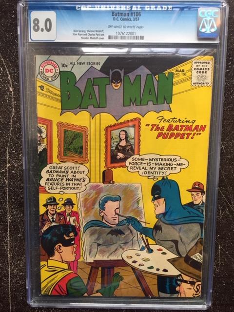 Batman #106 CGC 8.0 ow/w