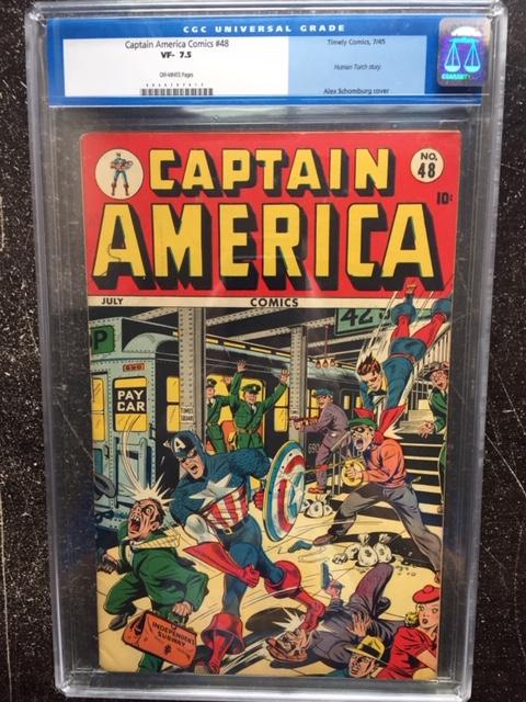 Captain America Comics #48 CGC 7.5 ow