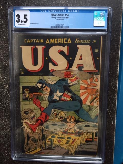 USA Comics #14 CGC 3.5 ow