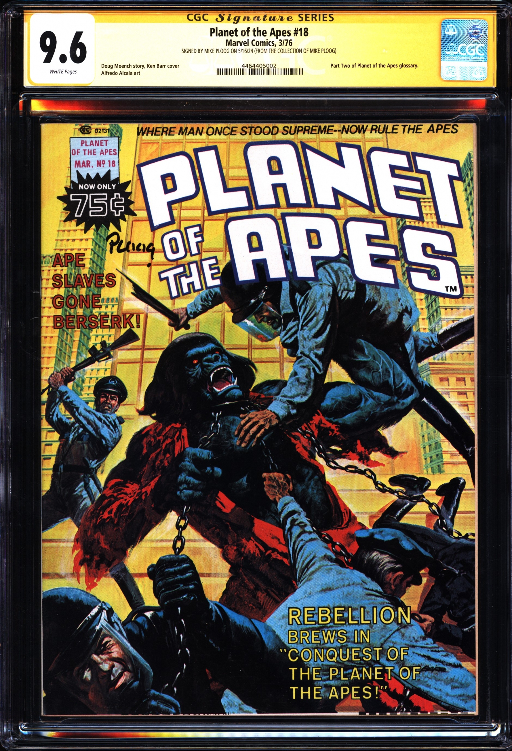 Planet of the Apes #18 CGC 9.6 w CGC Signature SERIES