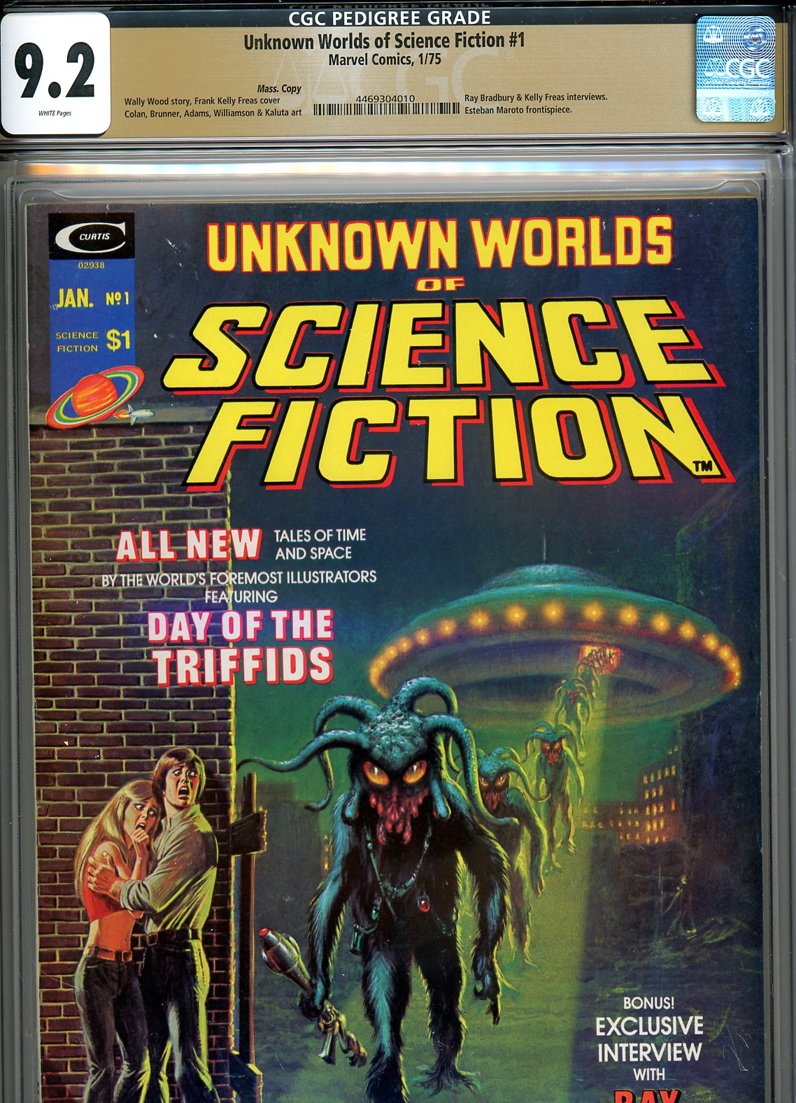 Unknown Worlds of Science Fiction #1 CGC 9.2 w Mass. Copy