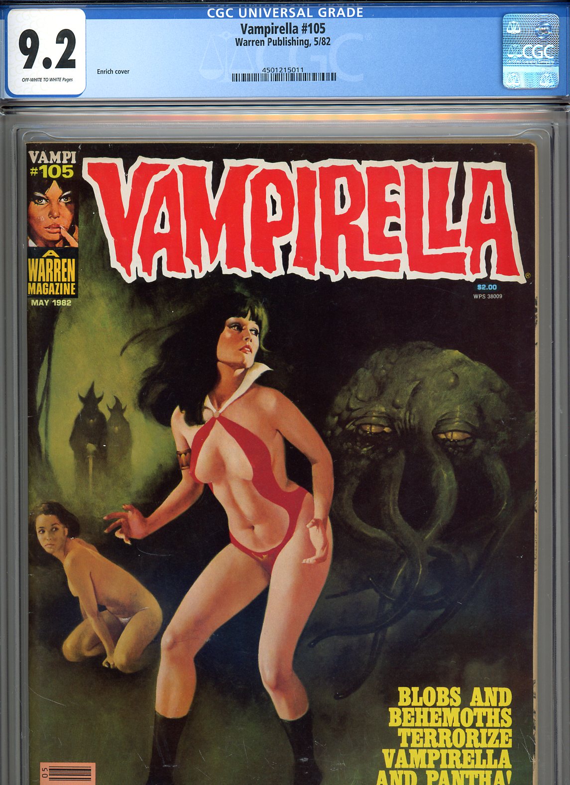 Vampirella #105 CGC 9.2 ow/w