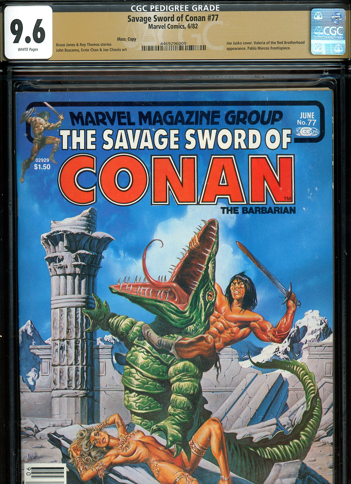 Savage Sword of Conan #77 CGC 9.6 w Mass. Copy