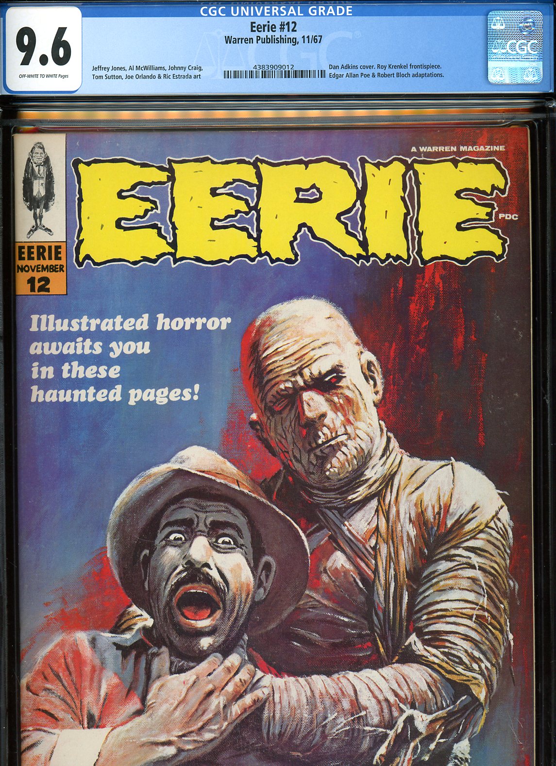 Eerie #12 CGC 9.6 ow/w