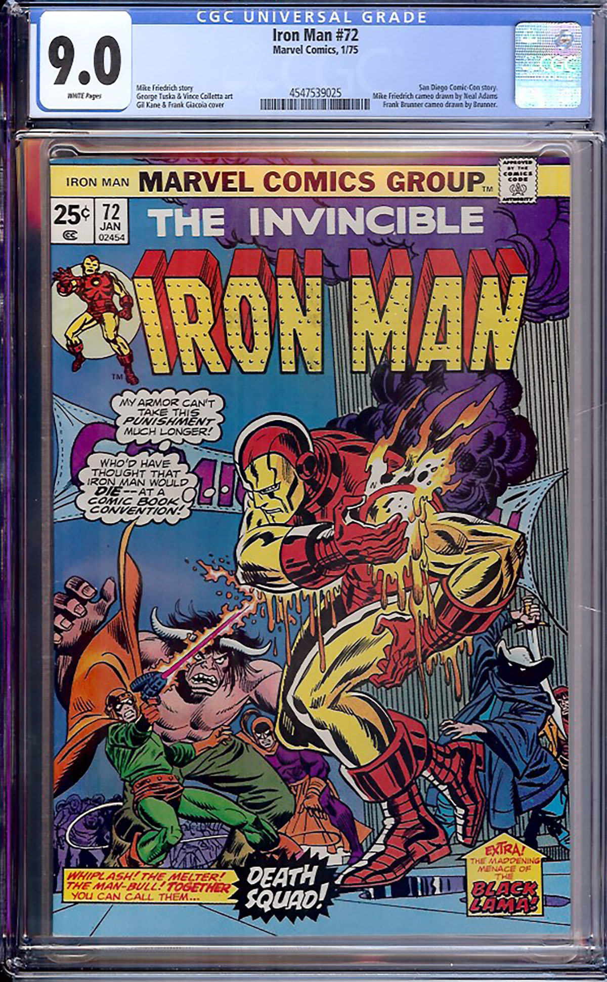 Iron Man #72 CGC 9.0 w