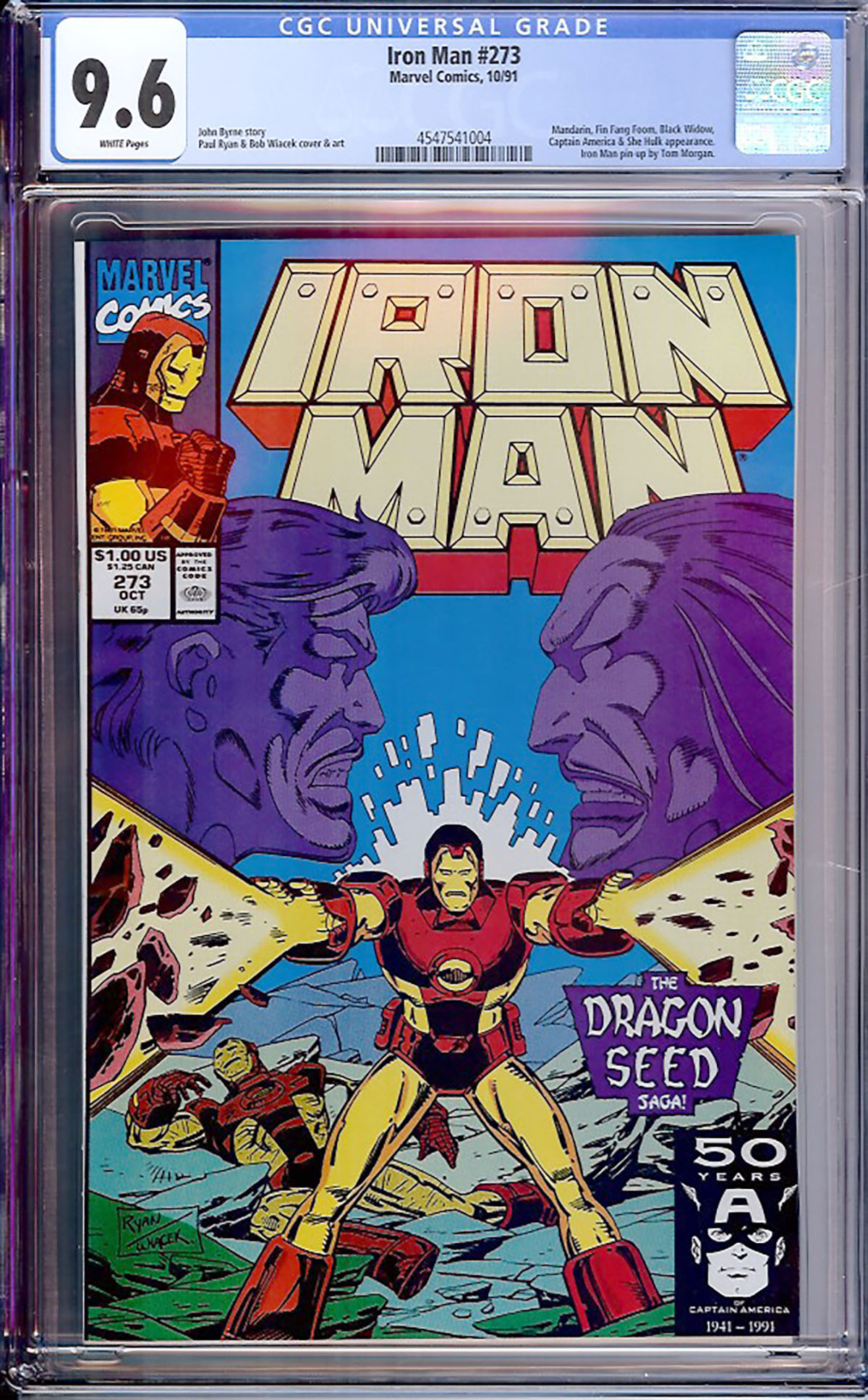 Iron Man #273 CGC 9.6 w