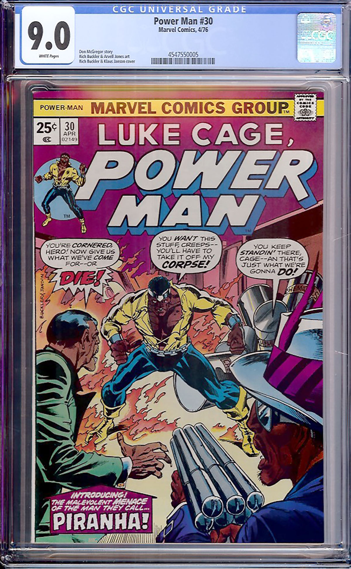 Power Man #30 CGC 9.0 w