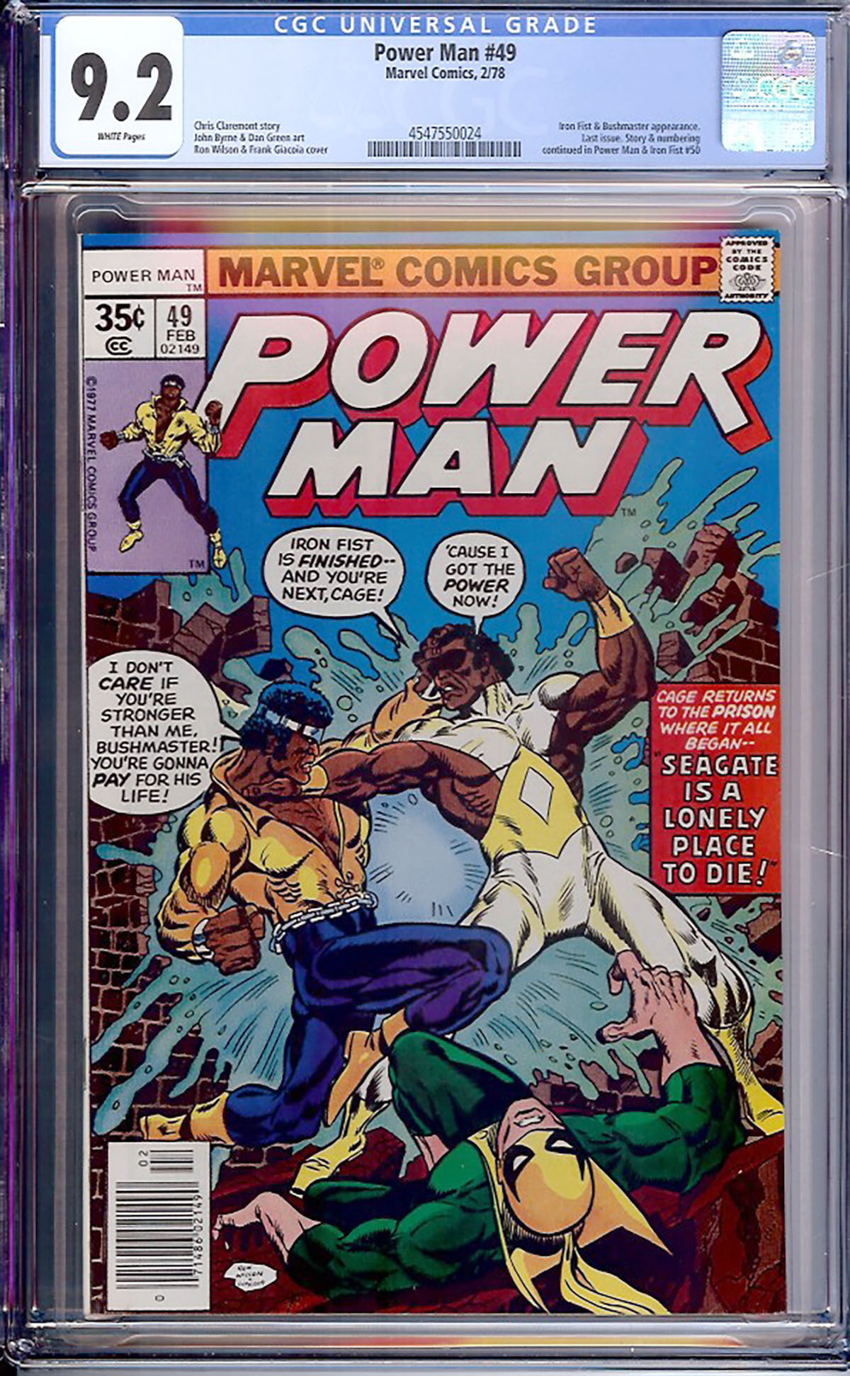 Power Man #49 CGC 9.2 w